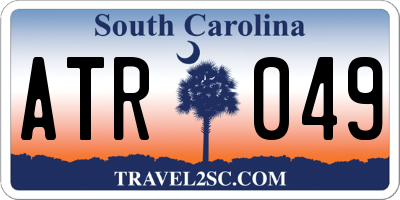 SC license plate ATR049