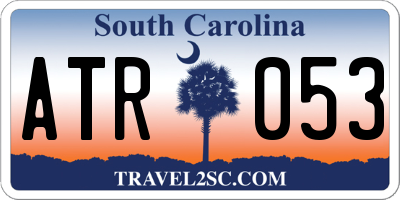 SC license plate ATR053