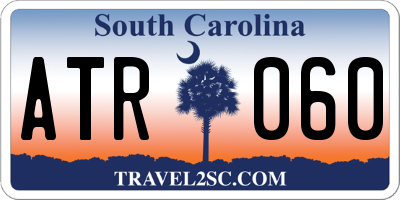 SC license plate ATR060