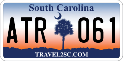 SC license plate ATR061
