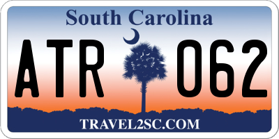 SC license plate ATR062