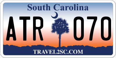SC license plate ATR070