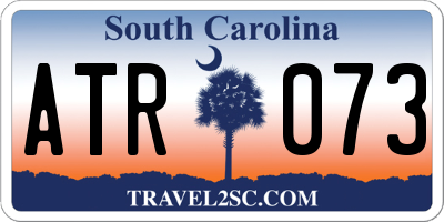 SC license plate ATR073