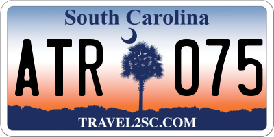 SC license plate ATR075