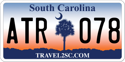 SC license plate ATR078