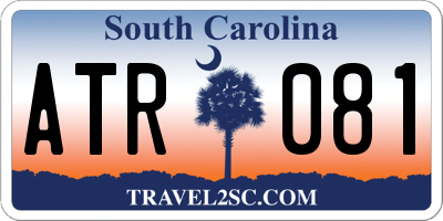 SC license plate ATR081