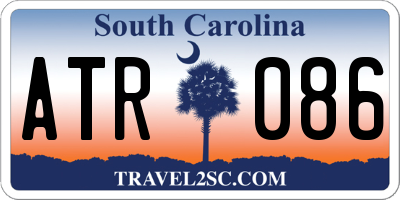 SC license plate ATR086