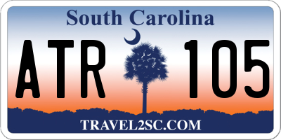 SC license plate ATR105