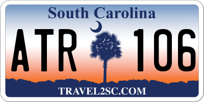 SC license plate ATR106