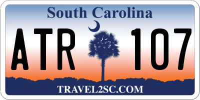 SC license plate ATR107