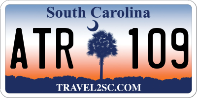 SC license plate ATR109