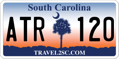 SC license plate ATR120