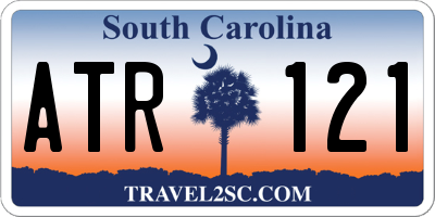 SC license plate ATR121