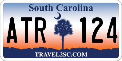 SC license plate ATR124
