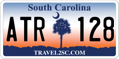 SC license plate ATR128