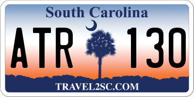 SC license plate ATR130