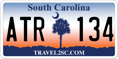 SC license plate ATR134