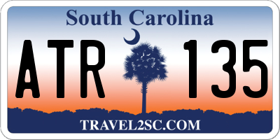 SC license plate ATR135