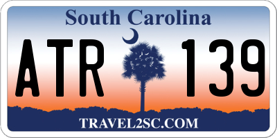 SC license plate ATR139