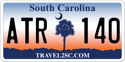 SC license plate ATR140