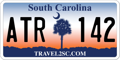 SC license plate ATR142
