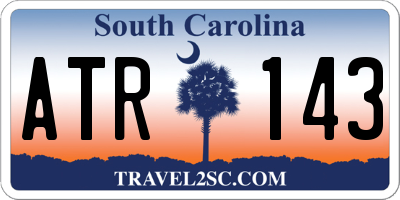 SC license plate ATR143