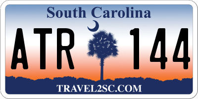 SC license plate ATR144