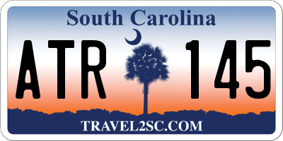 SC license plate ATR145