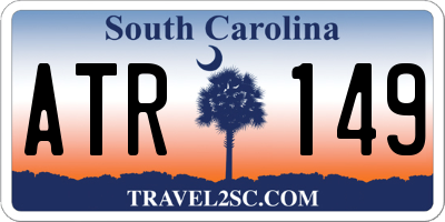 SC license plate ATR149