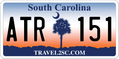 SC license plate ATR151