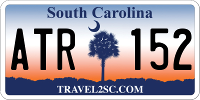 SC license plate ATR152