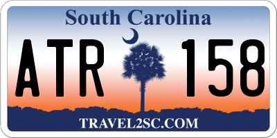 SC license plate ATR158