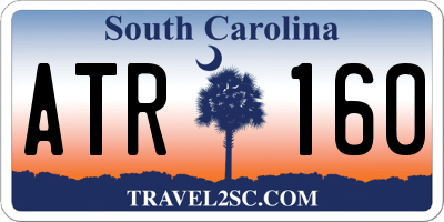 SC license plate ATR160