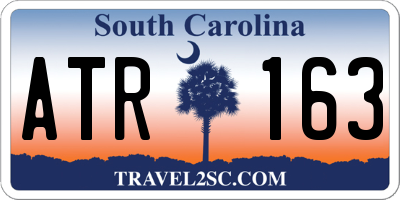 SC license plate ATR163