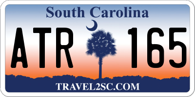 SC license plate ATR165