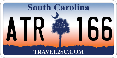 SC license plate ATR166