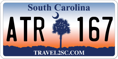 SC license plate ATR167