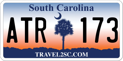 SC license plate ATR173