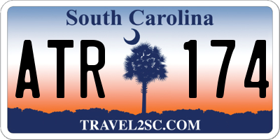 SC license plate ATR174