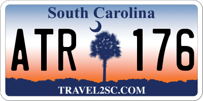 SC license plate ATR176