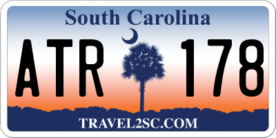 SC license plate ATR178