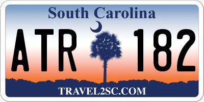 SC license plate ATR182