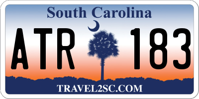 SC license plate ATR183