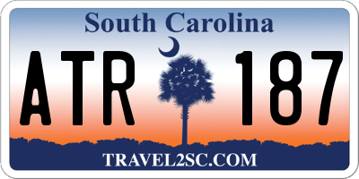 SC license plate ATR187