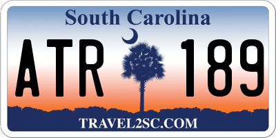 SC license plate ATR189