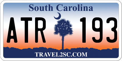 SC license plate ATR193