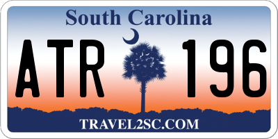 SC license plate ATR196