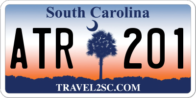 SC license plate ATR201