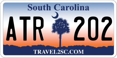 SC license plate ATR202