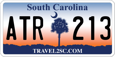 SC license plate ATR213